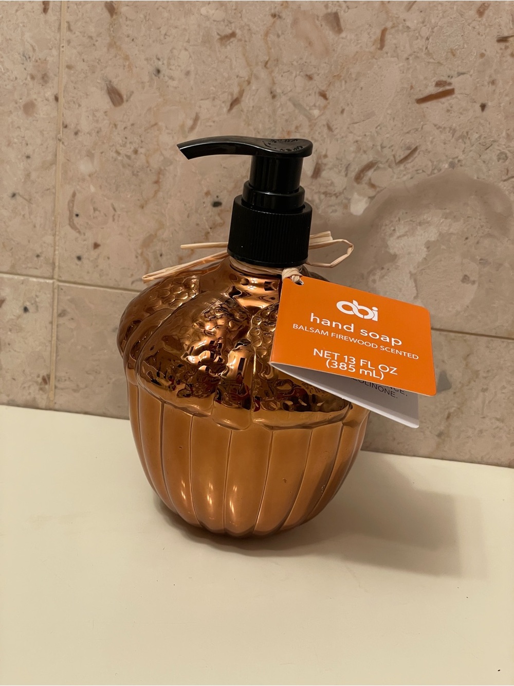 Balsam Firewood Scented Hand Soap in Acorn Dispenser